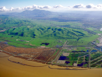 Desembocadura del río San Joaquín en la Llanura Central de California
